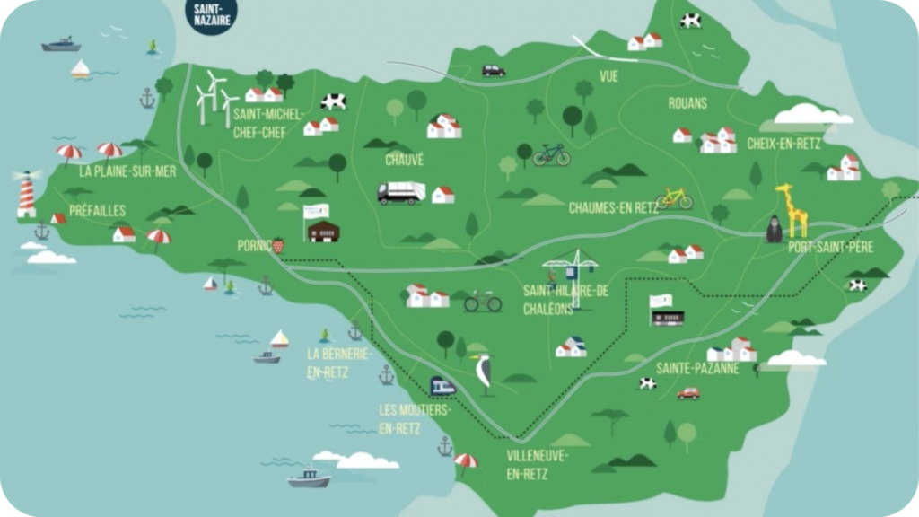 Les 13 communes de Pornic Agglo